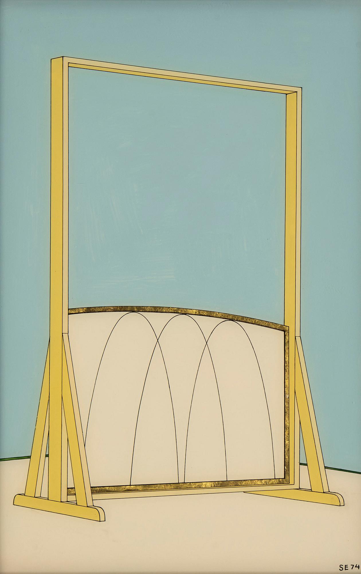 STEN EKLUND, blandteknik på plast, signerad och daterad -74.