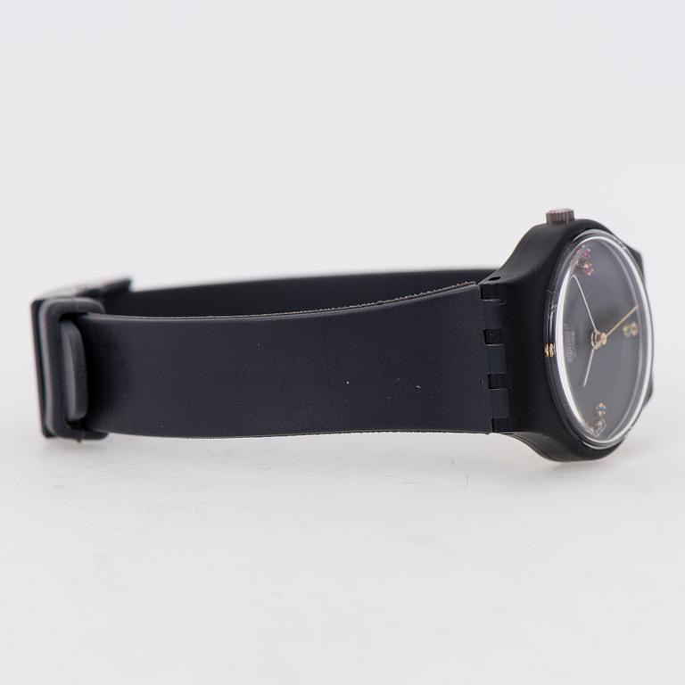 ARMBANDSUR 4 ST, SWATCH, två herr och två damur 1980-tal.
