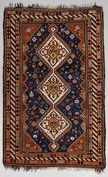 A Qashqai rug, South Persia ca. 201 x 130 cm.