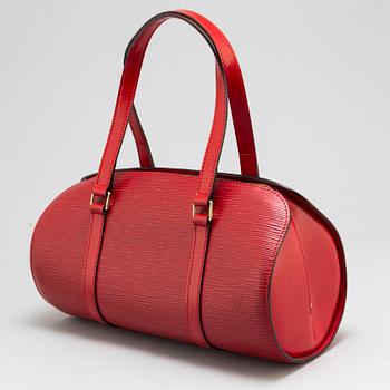 LOUIS VUITTON,  a red 'Epi Soufflot' bag.