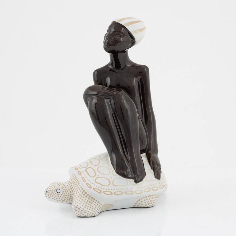 Mari Simmulson, a earthenware figurine, Upsala Ekeby, 1950's-/60's.