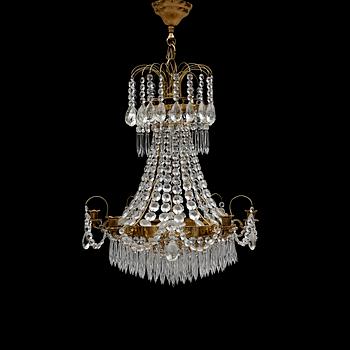 LJUSKRONA, empirestil, 1900-talets andra hälft. Höjd ca 55 cm.