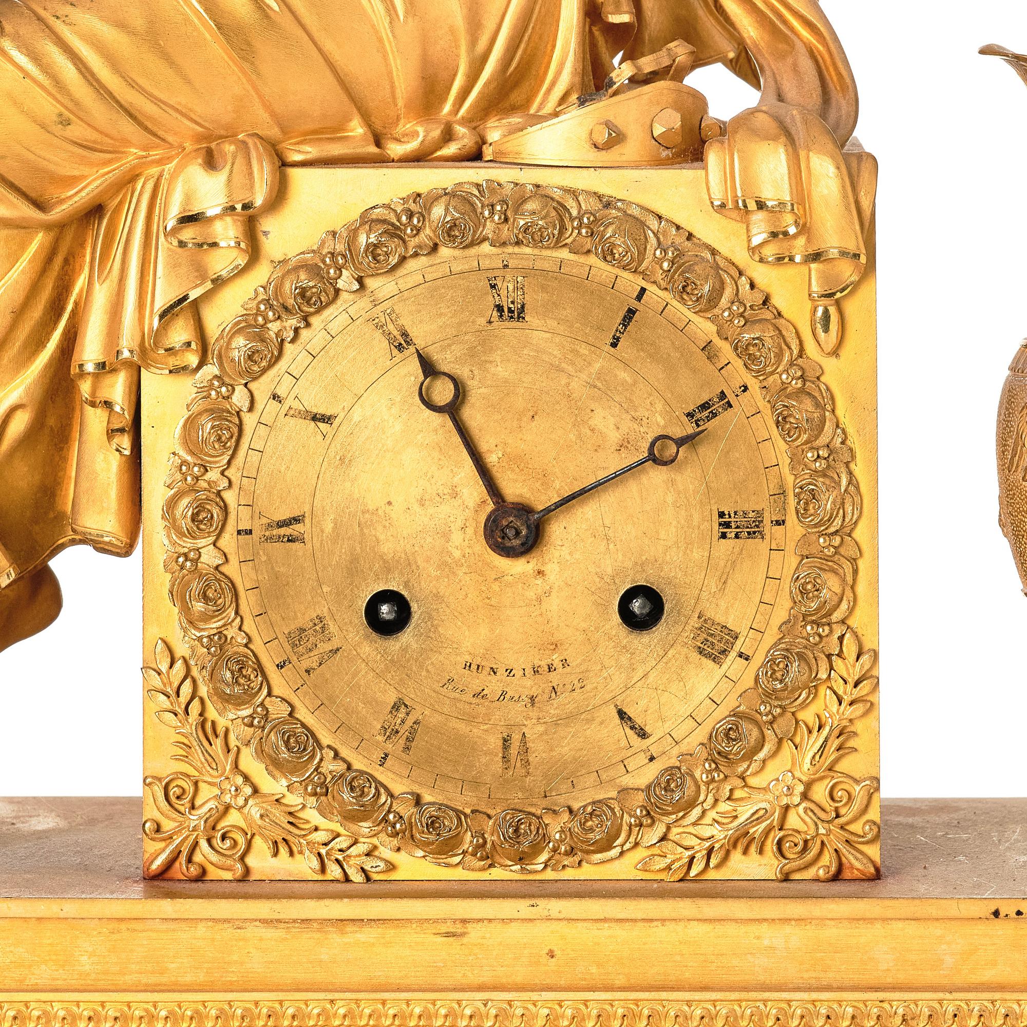 Bordspendyl, av Hunziker (verksam i Paris 1807-1825), Empire.