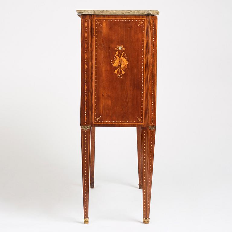 A Gustavian late 18th century secretaire by N P Stenström (master in Stockholm 1781).