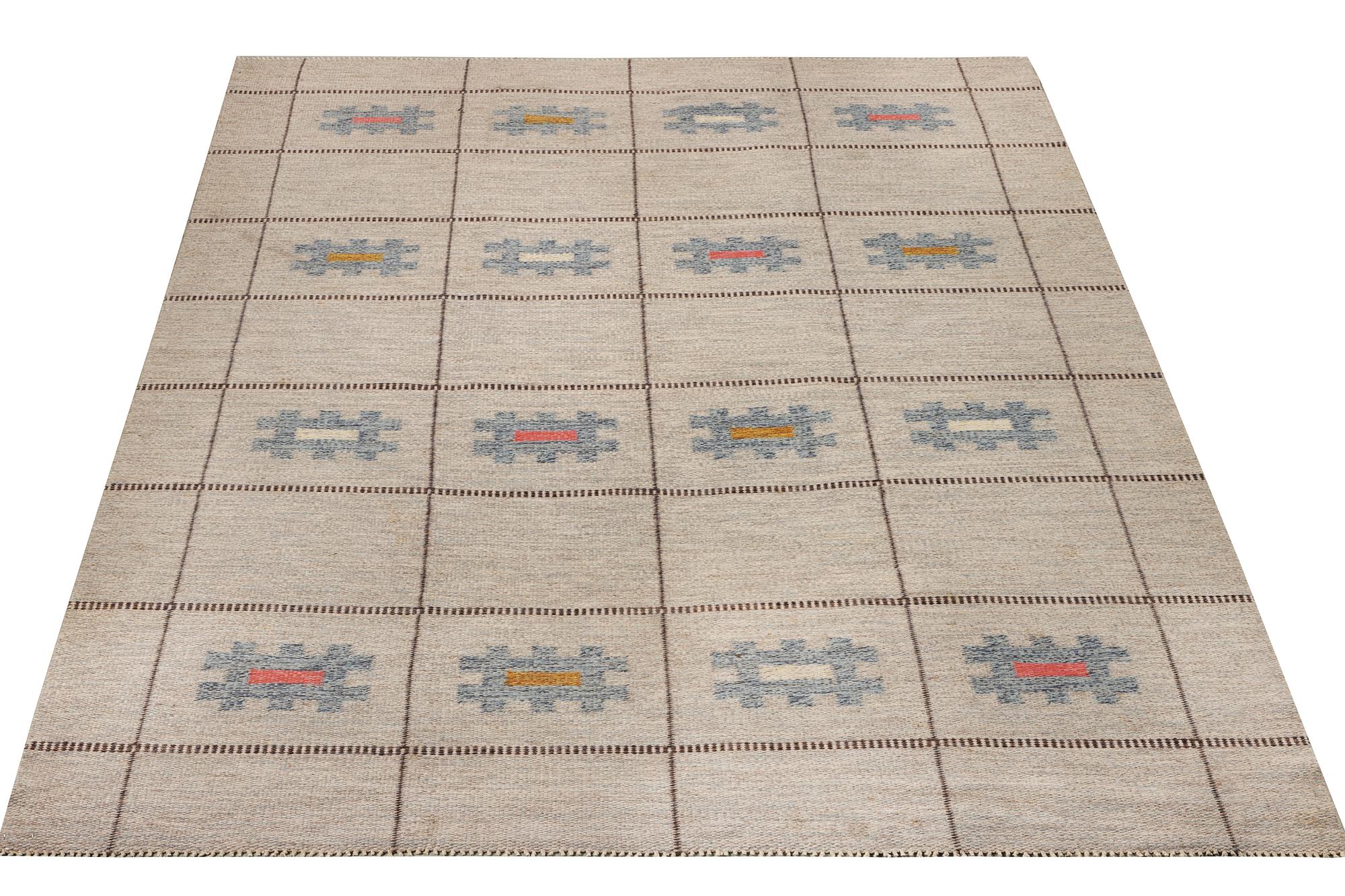 A Swedish flat weave carpet, c. 253 x 189 cm.