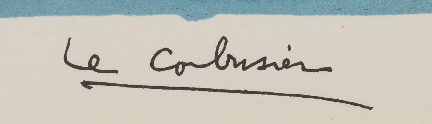 LE CORBUSIER, färglitografi, signerad i trycket samt monogramsignerad och daterad 17-2-63 i trycket.