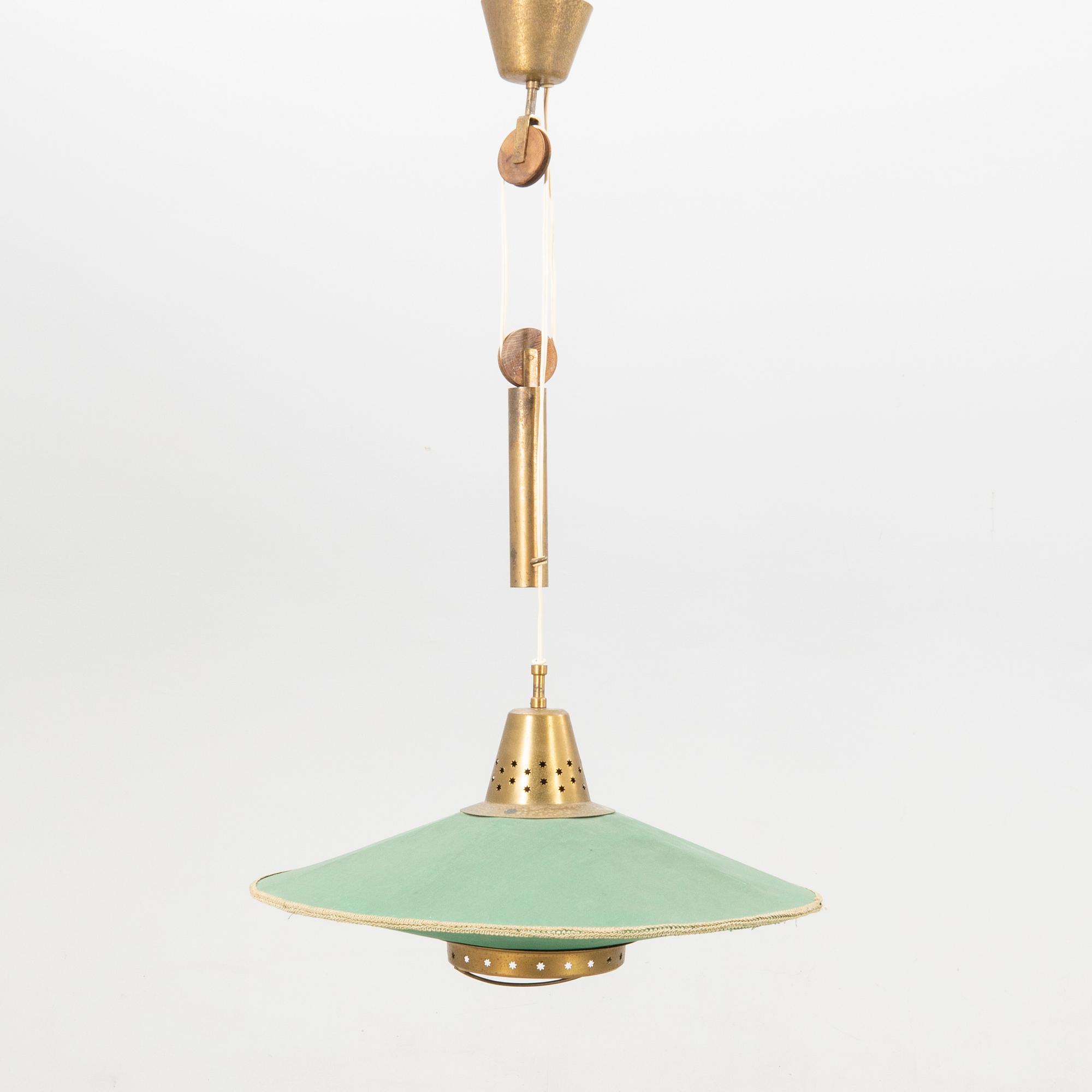 Ceiling lamp Bergbom, mid-20th century.