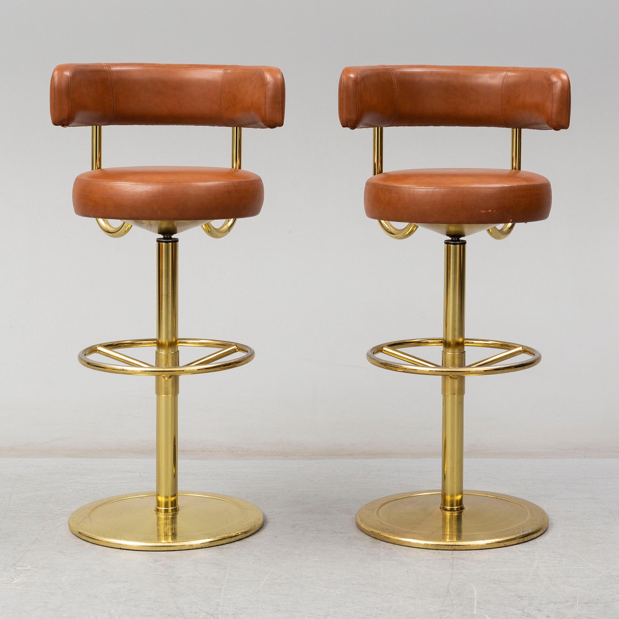 BÖRJE JOHANSON, barstolar, ett par, Johanson design, Markaryd, 1900-talets andra hälft.