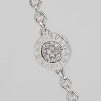 A Bulgari diamond necklace.