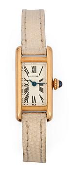 811. A Cartier ladie's wrist watch, c. 1980's.