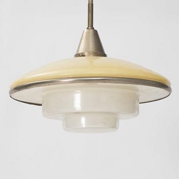 Otto Müller, a 'Sistra-pendel' ceiling lamp, Megaphos, first half of the 20th Century.