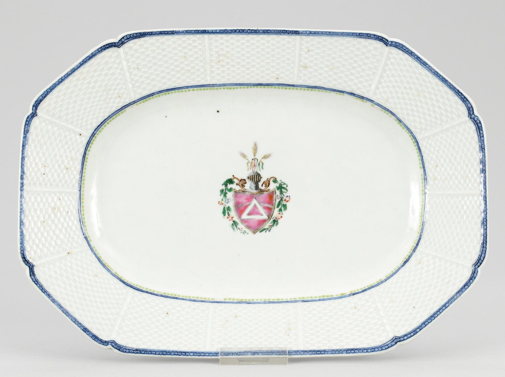 FAT, porslin. Qing dynastin. Qianlong (1736-95).