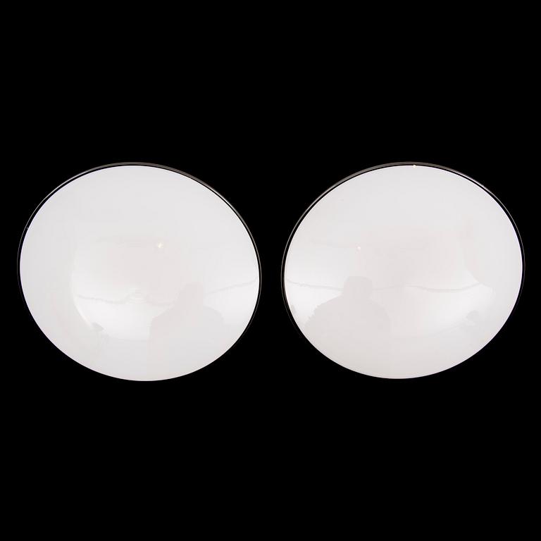 A PAIR OF WALL LAMPS / CEILING LAMPS, "AJ-Eklipta", Louis Poulsen/ license Orno1960s.