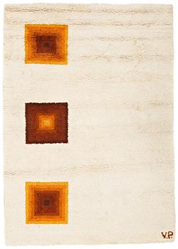 5. Verner Panton, MATTA, handknuten, Marocko, ca 295 x 209 cm, signerad V.P. (Verner Panton).