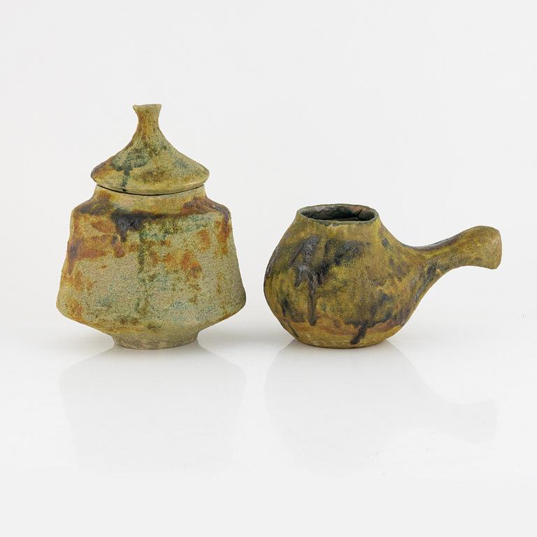 Nino Caruso, lockskål samt kanna, keramik, Italien, 1990-tal.