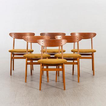 Stolar, 6 st Farstrup Danmark för IKEA, "Monaco",1900-talets mitt.
