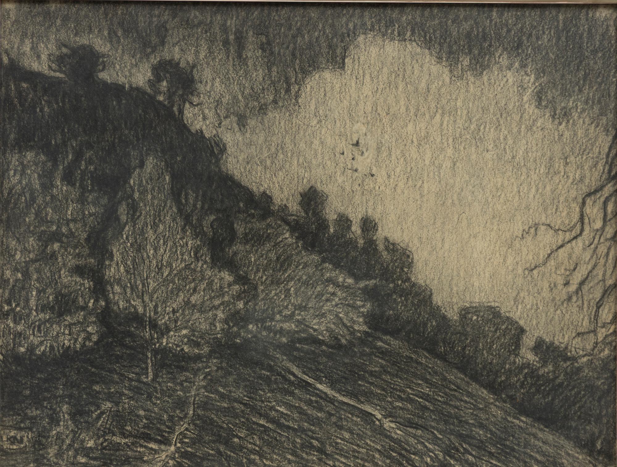 Karl Nordström, "Träd och berg".