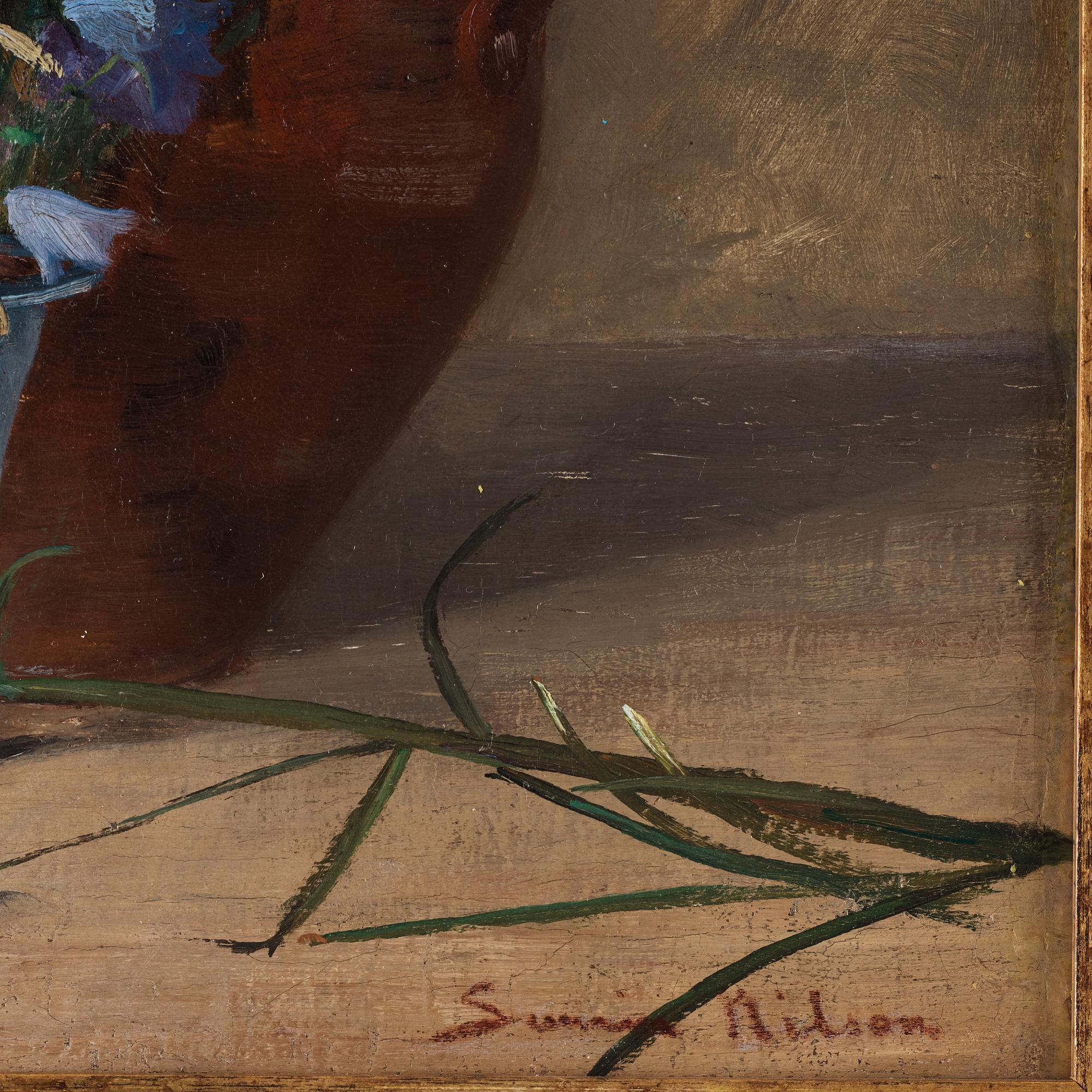 Severin Nilson, Still life with flowers.