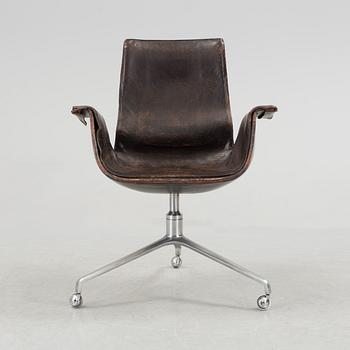 A Preben Fabricius & Jørgen Kastholm 'Tulip' desk chair, Alfred Kill, Germany 1960's-70's.