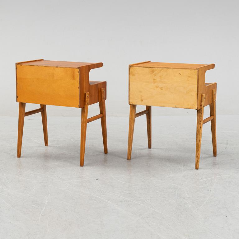 A pair of 1950's/60's bedside tables.