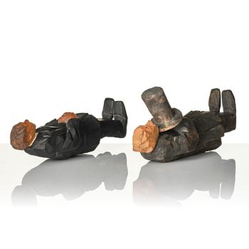 Axel Petersson Döderhultarn, "Bröllop" (The wedding) (7 pieces).