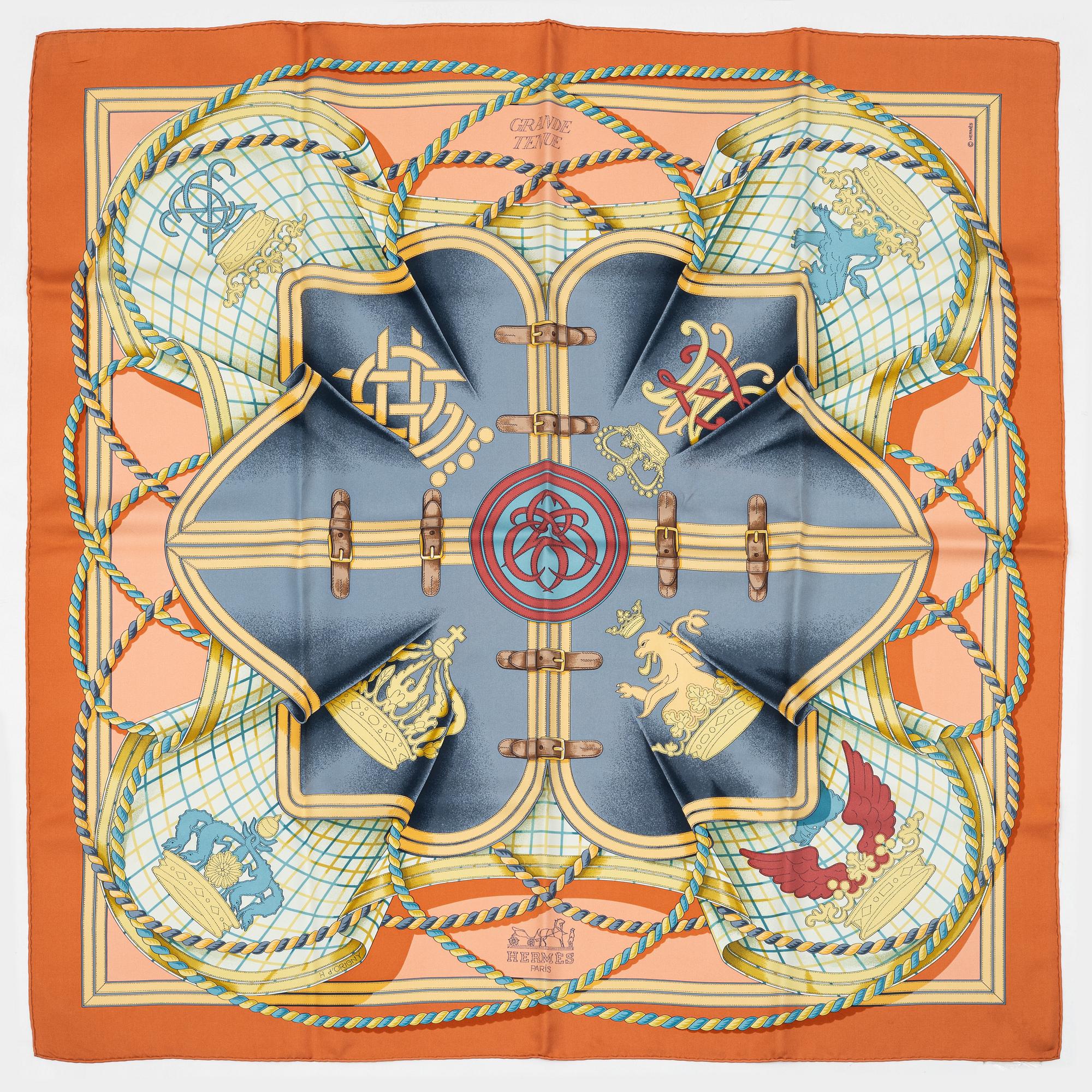 Hermès, scarf "Grand tenue".