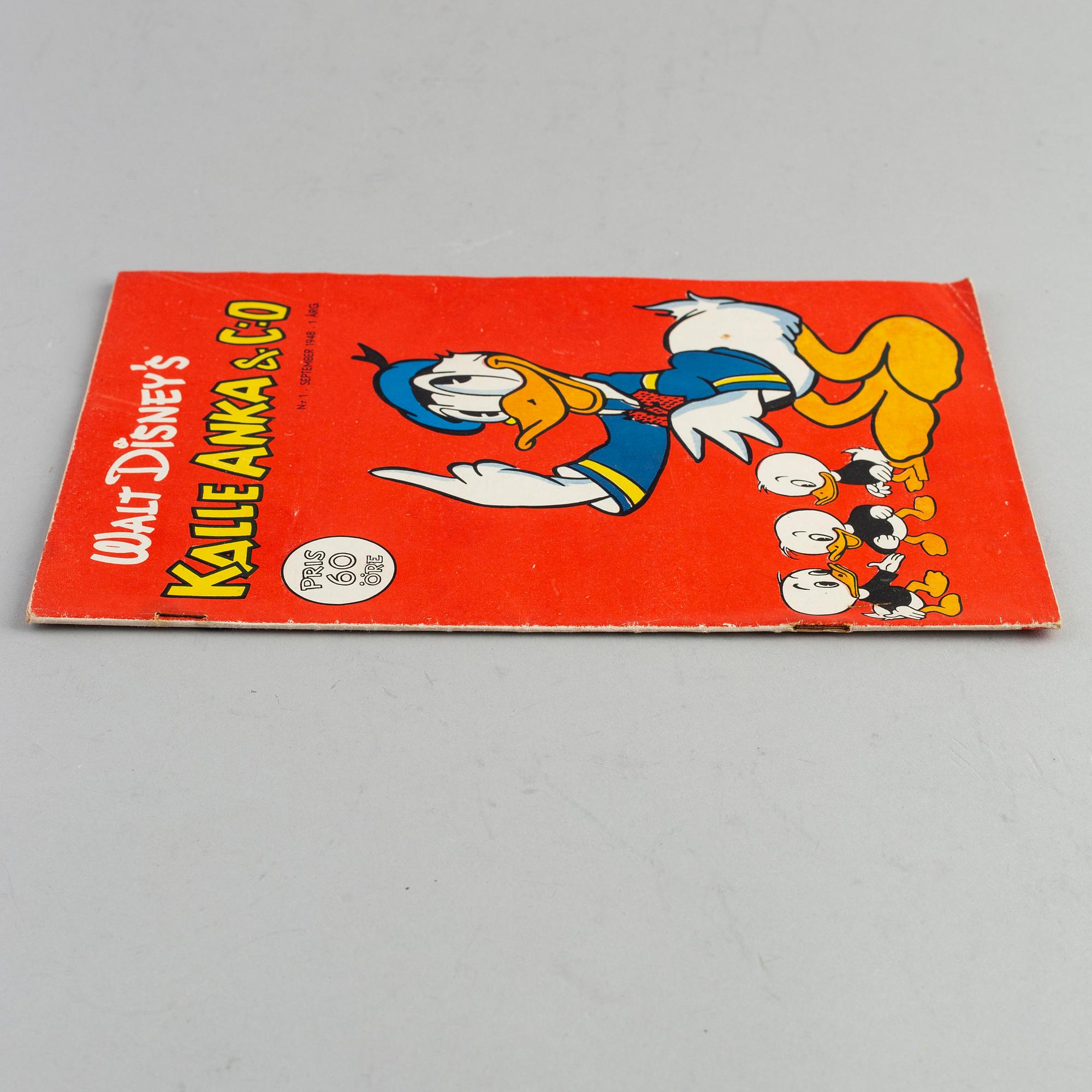 SERIETIDNING, Kalle Anka, nr 1 1948.