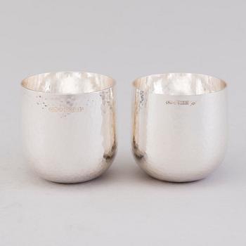 TAPIO WIRKKALA, bägare, 8 st, silver, Kultakeskus, Tavastehus 1996 och 2008.