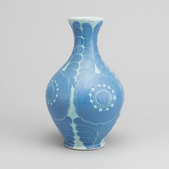 JOSEF EKBERG, vas, stengods, Gustavsberg, 1918.