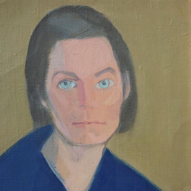 Vera Frisén, oil on relined canvas, signed.