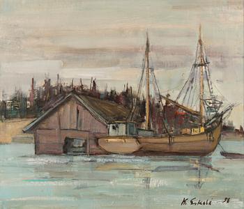 KALLE ESKOLA, oil on canvas, signed and dated-58.