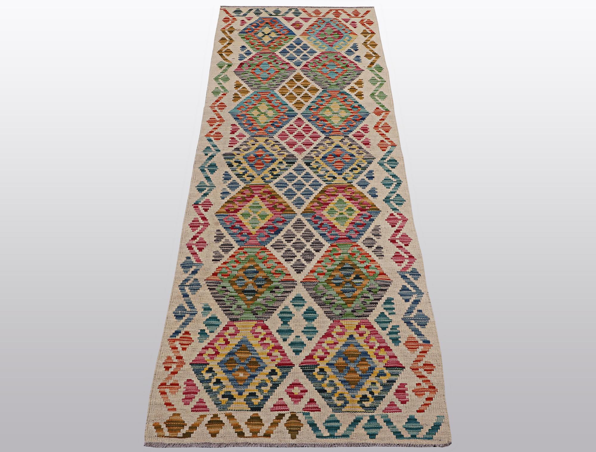 A runner, kilim, ca 249 x 67 cm.