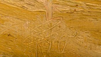 Arnold "Nolle" Svensson, ol on panel signed.
