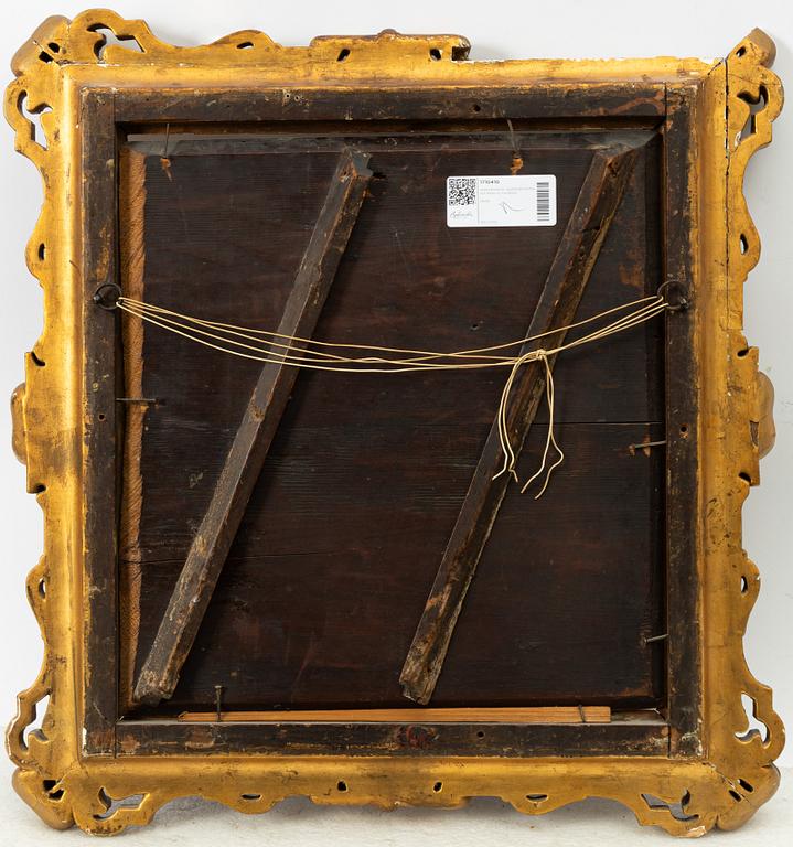 Flemish school, 18th century, God expels Eve and Adam from Paradise.