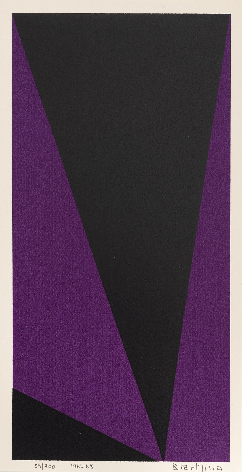 Olle Baertling, färgserigrafi, 1962-68, signerad 59/300.