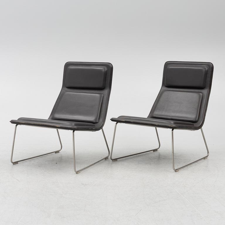 Jasper Morrison, fåtöljer, ett par, "Low and Pad", Cappelini, Italien.