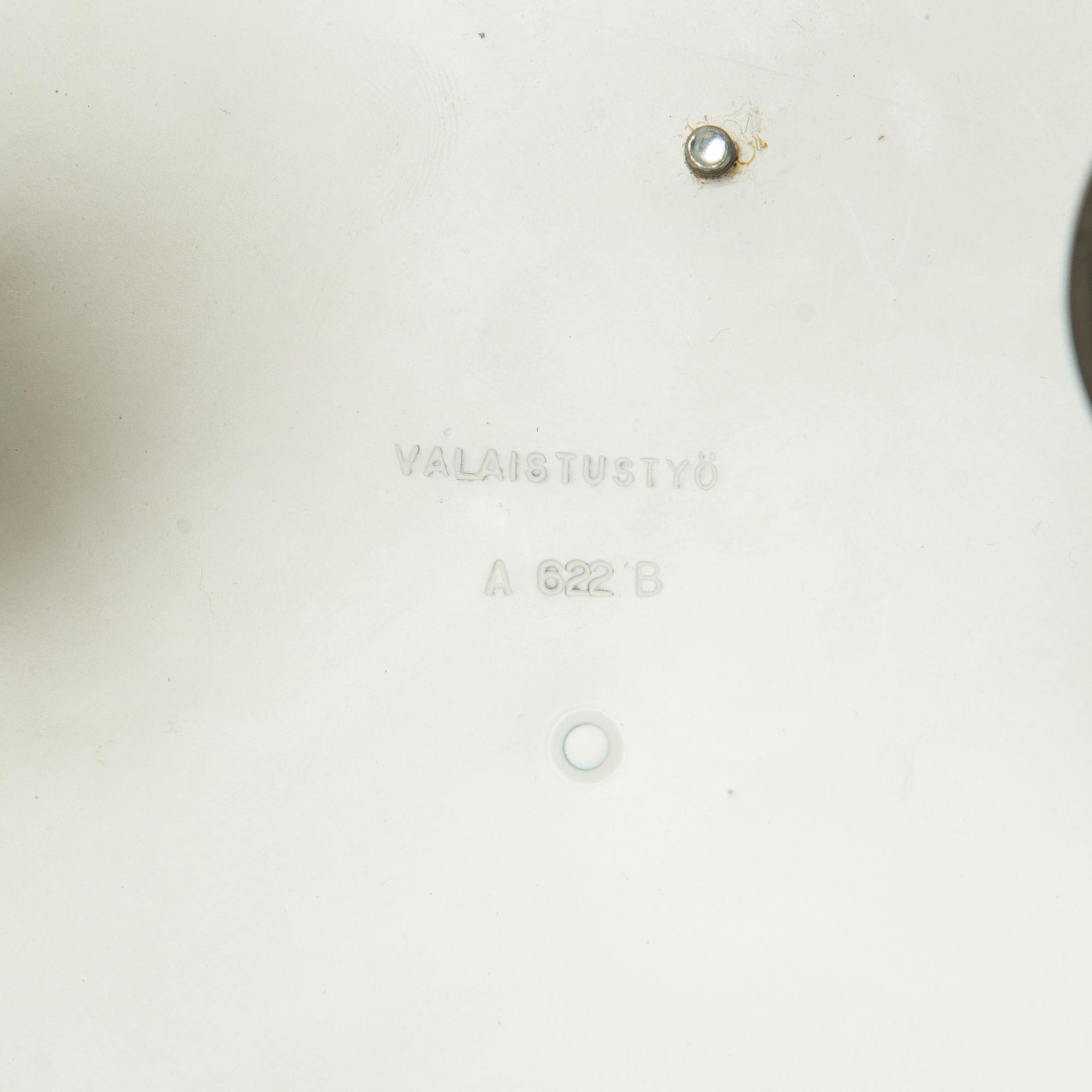 Alvar Aalto, kattovalaisin, malli A622B. Valaistustyö.