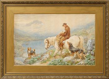 watercolor, signed and dated 1879.