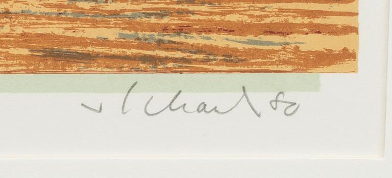 PHILIP VON SCHANTZ, färgserigrafi, signerad och numrerad 86/90, daterad -80.