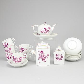 A Meissen Tea and Chocholat service, circa 1800. (10 pieces).