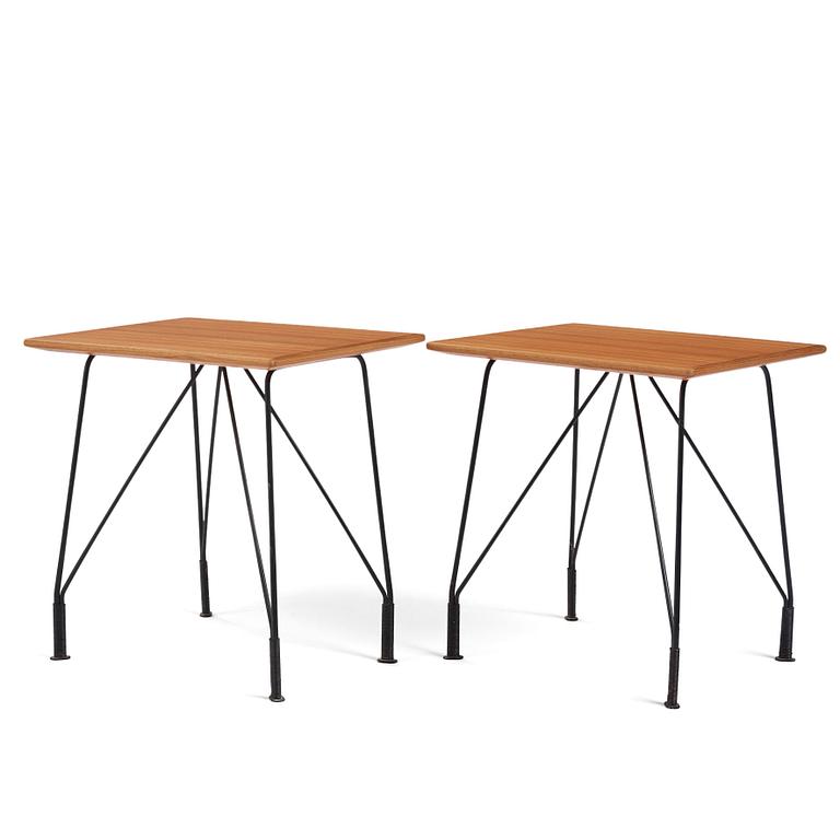 Hans-Agne Jakobsson, a pair of side tables, model "S 608", Hans-Agne Jakobsson AB Åhus/Markaryd, 1950s.