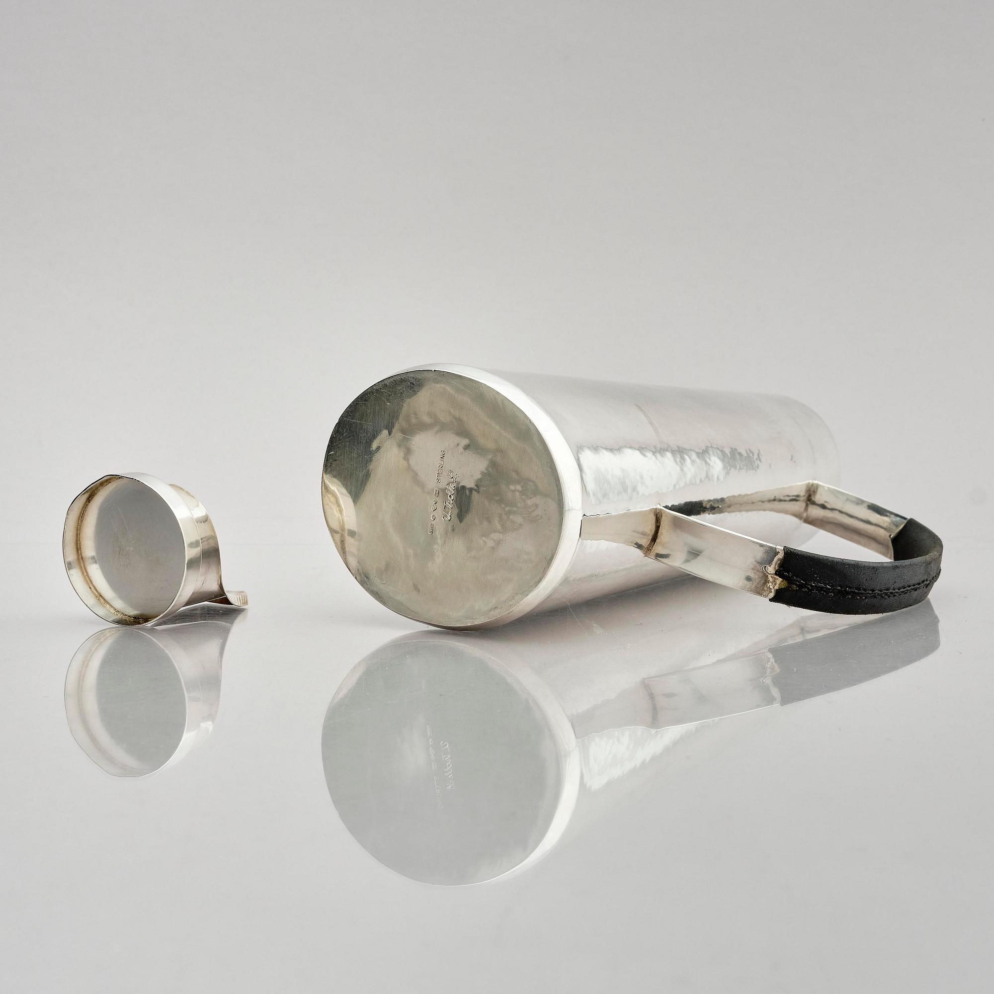 Ulf Trolle-Lindgren, a sterling silver three piece coffee set, Strömstad, Sweden 1967.