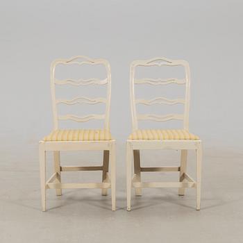 Chairs, 6 pieces, first half of the 19th century.