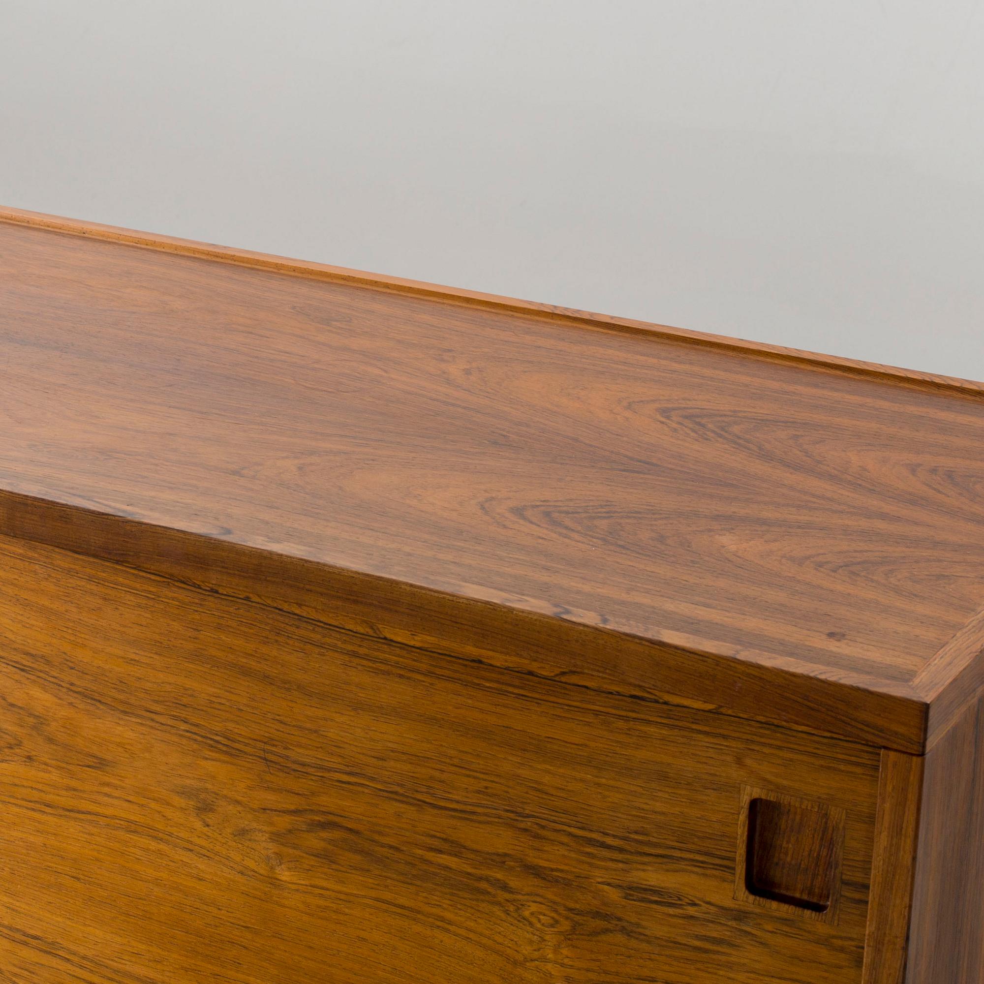 NIELS O. MØLLER, Sideboard, made in rosewood, made by J. L. Møller Models , Denmark, 1950/60s.