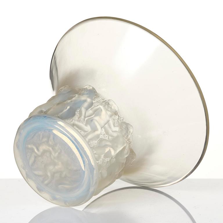 René Lalique, a "Farandole" glass vase, France, post 1930.