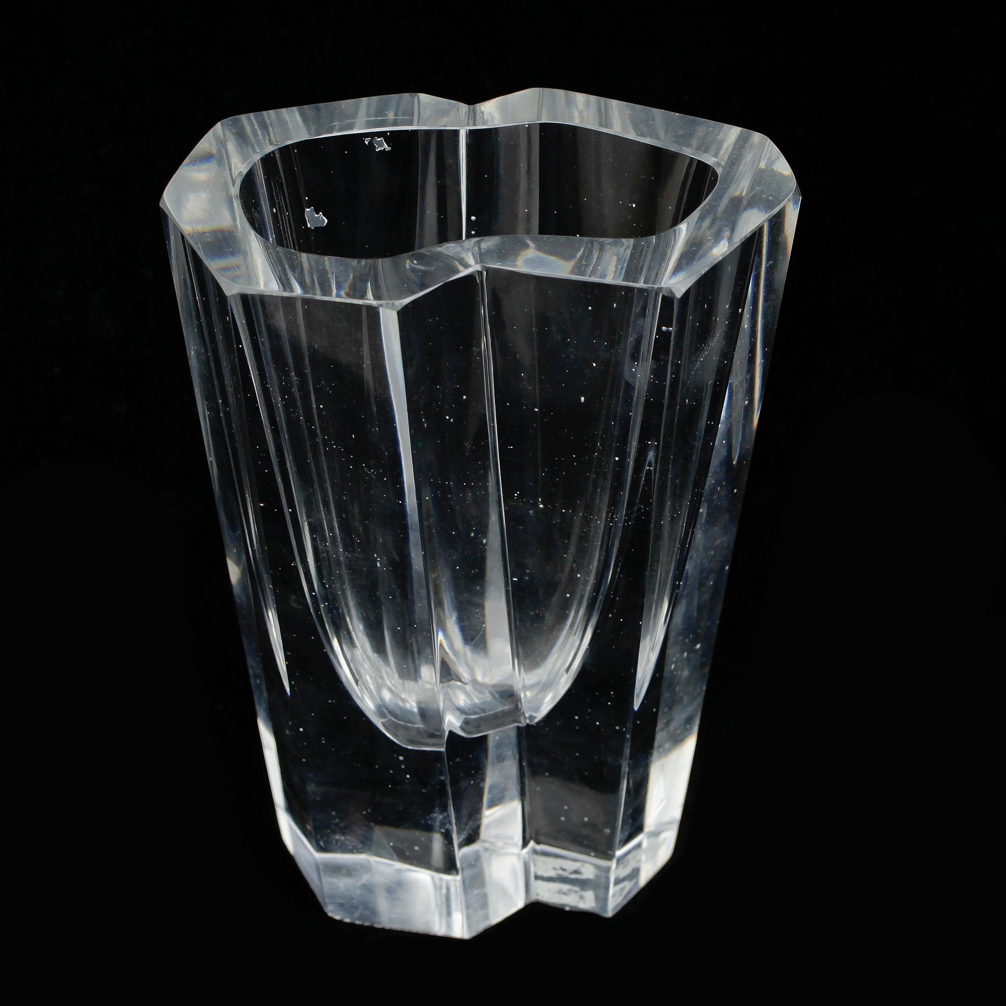 VAS, glas, "Isberg", signerad Tapio Wirkkala.