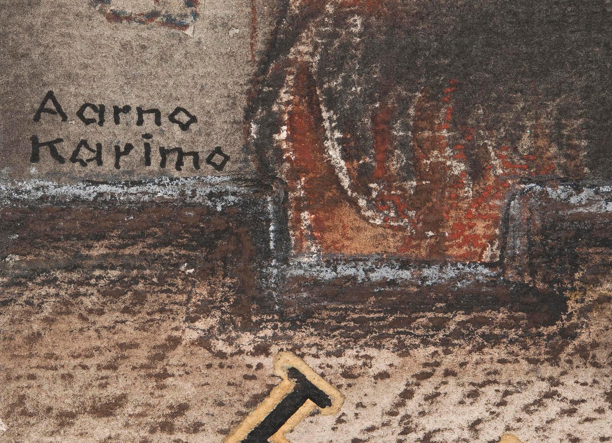 AARNE KARIMO, krita, sign. och dat. 1930.