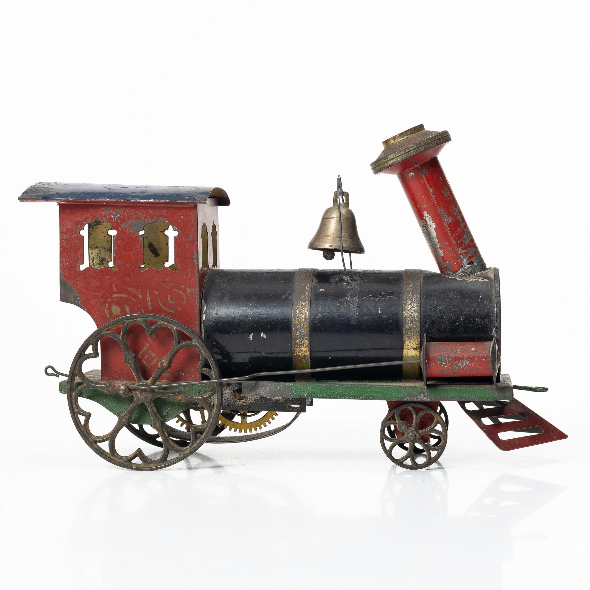 Locomotive, known as a Floortrain, USA, latter half of the 19th century.