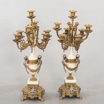 GARNITYR 3 dlr Louis XV-stil 1900-tal.