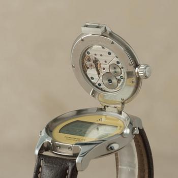 SJÖÖ SANDSTRÖM, Chronolink, Worldtimer UTC, Golf Timer, "First series of 100", wristwatch, 40 mm,